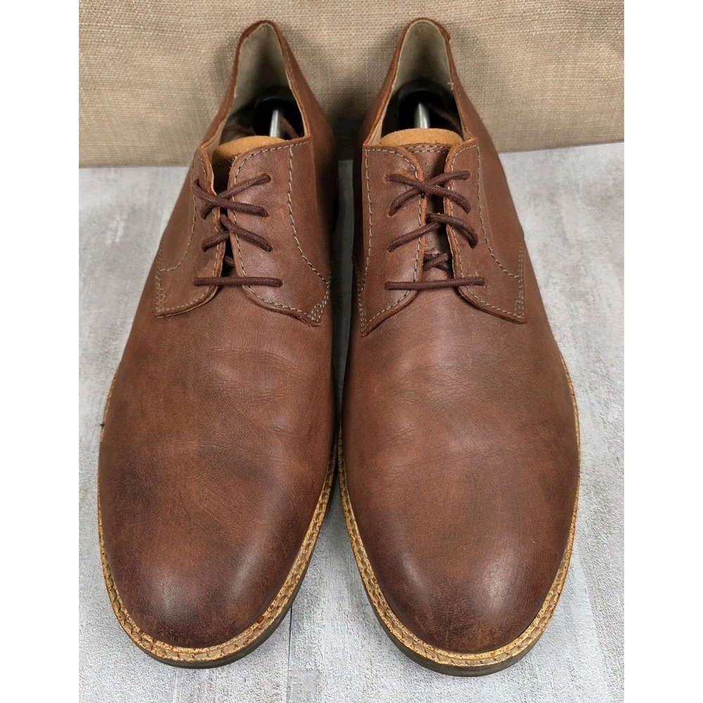 Men' Clarks Artisan Atticus Mahogany  Leather Comfort Lace Up Shoes Size 13M